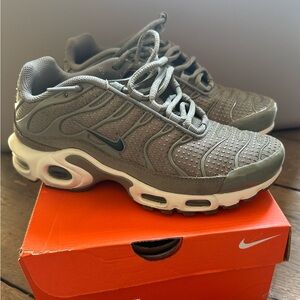 Nike Gray and White Air Max Sneakers